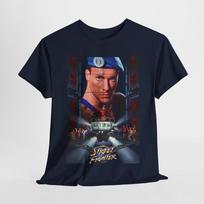 Street Fighter Movie Jean Claude Van Damme  T Shirt Unisex Heavy Cotton Tee Unisex T-Shirt XXL