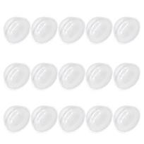 20Pcs Clear Plastic Fillable Snow Globe Domes DIY Ornament Hemisphere Covers Creative Christmas Village Decorations Craft