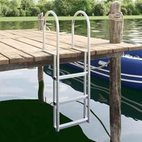 3 Step Dock Ladder Silver 45 x 11.5 x 134 cm Aluminum