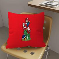 Cartoon Super Mario Bros Game Cushion Cover Inches Farmhouse Decor Home Throw Pillow Covers For Couch Decorations Peach skin 18*18(CM)-1Pcs