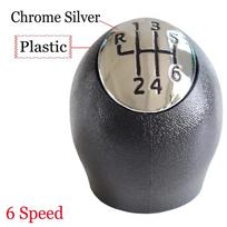Gear Shift Knob for Renault Megane Scenic Laguna Espace Trafic Master for Vauxhall for Opel Movano Vivaro for Nissan Interstar Chrome-plastic-R6