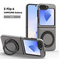 Applicable to Samsung Z Flip7 Yashi folding bracket, mobile phone case, magnetic suction charging Z Flop6 anti-drop leather protective case Samsung z flip7
