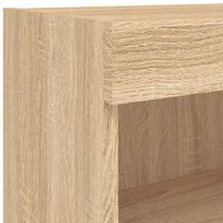 vidaXL 5 Piece Living Room Wall Unit with LED Lighting Sonoma Oak Wood Based Material