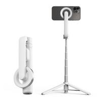 Portable Magnetic Selfie Stick Tripod with Remote Cellphone Stand for 14 13 12 Pro Vertical Shooting balta