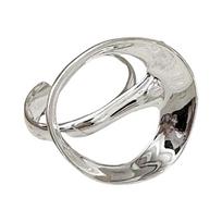 Adjustable Open Design Black Onyx Ring Vintage Inspired Irregular Shape for Personalised Comfort and Gift Giving