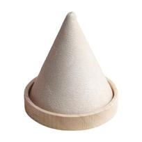 Natural Wood Conical Bracelet Rack Soft Velvets Surfaces Jewelry Organizers Jewelry Stand Suitable for Shop Home Use
