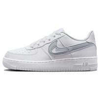Nike Air Force 1 GS Cut Out Swoosh - White Photon Dust Kids Sneakers FQ2413-100 37.5