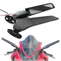 For Honda CBR650R F CBR1000RR CBR600RR CBR 250R 300R 400RR 500R Motorcycle Mirror Modified Wind Wing Rotating Rearview Mirror juoda