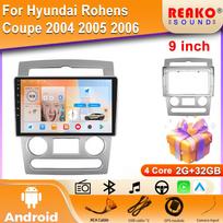 2Din Android Car Radio For Hyundai Rohens Coupe 2004- 2006 2Din Car Stereo GPS Navigation Video Player Carplay Android Auto BT WIFI 4G 4 core 2GB+32GB carplay