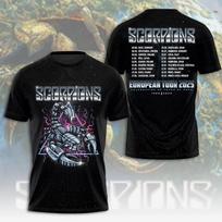 Scorpions Celebrating 60 Years Of Rock Tee Shirt Full Size S-5XL Unisex T-Shirt XXXL gray