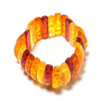 Natural Baltic Amber Gemstone Handmade Cuff Adjustable ETC-9800