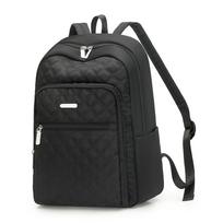 Double-shoulder Backpack Travel Small Bag with Fashionable Diamond-patterned Embroidery, Versatile Women's Bag juoda