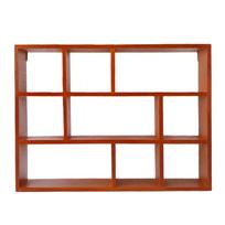 Shadow Box Display Shelf Strong Load Capacity 9 Compartments Solid Wood Wall Mounted Hanging Display Shelf