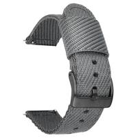 Nylon Canvas Watch Strap 18mm 20mm 22mm 24mm Men's Military Sport Quick Release Bracelet Replacement Woven Fabric Watch Band 18mm