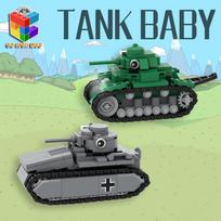 MOC P1000 Super Tank Landcruiser Building Blocks WW2 Military Bricks Model Army Toys Gifts For Children Kids