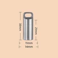 Portable Waterproof Stainless Steel Pill Case Mini Medicine Holder Metal Capsule EDC Seal Bottle Tool sidabras