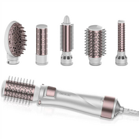 Plaukų formavimo šukos Cecotec CeramicCare 5in1 Pro, šilumos nustatymai 3, 1000 W, baltas