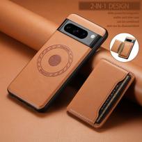 Denior Google pixel10/10Pro Magnetic Leather Case 9Pro Card 8A Wallet Pixel7Pro Phone Case PIXEL 6 beige
