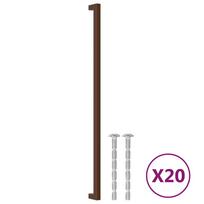 vidaXL Furniture Handles 20 pcs Bronze Finish 480 mm Stainless Steel