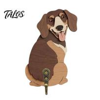 Wooden Dog Shaped Hook, Dog Hip Leash Holder, Dog Key Hanger for Dog Lovers, Decorative Hanging Hook for Leash Storage And Keys J