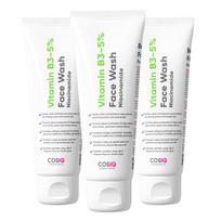 Cos-IQ Vitamin B3 Niacinamide Face Wash For Glowing Skin And Pore Refinement Deep Cleansing Gentle Daily Skincare 100mlX PACK OF 3