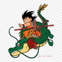 Pleistukai drabužiams, krepšiui, lygintuvu klijuojami šiluminiai lipdukai, vaikiškas Goku, Shenron, Goku Shenron raštas, skalbiami, šilumos perdavimo