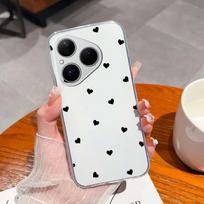 For Huawei Pura 80 70 Pro Plus Ultra Honor X6C 8C Phone Bags Cute Big Eyed Black Cat Patterns Luxury Transparent Lens Protection Case For Huawei Shell Huawei Pura 80 5G
