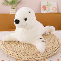 Cute Simulated Sea Lion Plush Toys Aquarium Seal Doll Souvenir Children's Sleeping Pillow Ornaments 30cm【0.2kg】