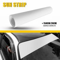 1Pcs Front Car Windshield Sun Visor Vinyl Decal Strip Film Banner Blank Sticker 60*8inch White Black Red Matte Black Accessories matinė balta spalva