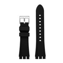 Swatch YVS496/495 YVS400 YVS401 serijai Dervos Silikono Laikrodžio Dirželis 19mm 21mm Vandeniui Atsparus Silikoninis Dirželis Tinka Juodas /Mėlynas 19mm