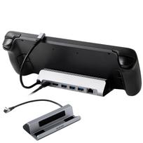 ELECOM ROG Ally Hub Docking Station PD 100W 85W LAN with A1M and USB-C (6-in-1, compatible, output, power), Stand-type, port, Ethernet, HDMI, 4K60Hz,