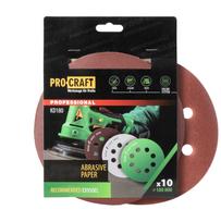 Šlifavimo popierius (10 vnt.) „ProCraft KD180.60”