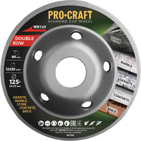 Deimantinis šlifavimo diskas „ProCraft WR125 Double Row”