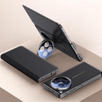 For Oppo Find N6 5G Case Luxury PU Leather Smart Window Lens Stand All-inclusive Protection Shockproof Flip Phone Cover For Oppo Find N6 5G 8.12"&Opp Bag juoda