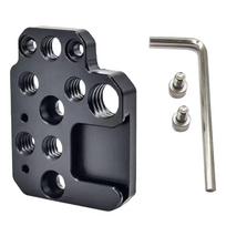 Camera Gimbal Bracket with 1/4 3/8 Hole Cold Shoe Mount Mic Light Adapter Extension Plate for DJI Ronin RS3/RS2/RSC2/SC/S Gimbal juoda