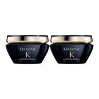 Kerastase Caviar Black Diamond Hair Mask Smooth, Improve Frizz, Repair, Moisturize and Moisturize Hair // 200ml*2 juoda