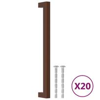 Furniture Handles 20 pcs Bronze Finish 224 mm Center to Center Stainless Steel
