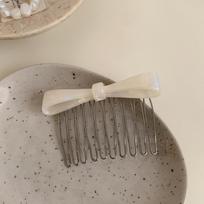 Teeth Bowknot Hairpin Fixed Combs Bow Hair Clip Creative Side Clip  Girl Style 2