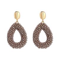 Creative Teardrop Shape Drop Earrings Artificial Crystal Bohemian Ear Jewelry Suitable for Elegant Women Daily Wear ruda