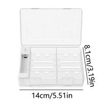 Battery Storage Case with Built-in Tester,AA/AAA Battery Organizer Box with Remaining Power Checker