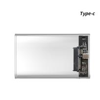 SATA to USB 3.0 2.5 Transparent HDD/SSD Enclosure 6Gbps External Drive Box Plastic Case skaidri