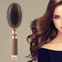 Non Slip Handle Hair Styling Comb Oval Shape Oval Hair Comb Scalp Care Brush  Home Use