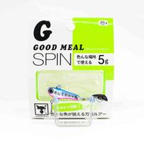 Jackall Good Meal Spin 52 mm 5 grams Sinking Lure Blue Pink (7261) yellow