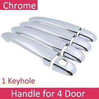 for Toyota Avalon XX30 2005~2012 Chrome Exterior Door Handle Cover Car Accessories Stickers Trim Set 2006 2008 2009 2010 2011 No Button 4 Door