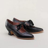 2024 2024 Women’s Pumps Mary Jane Shoes European and American New Elegant Hollow Low Heel Lace Up Large Women Shoes 2024 Spring 35 juoda