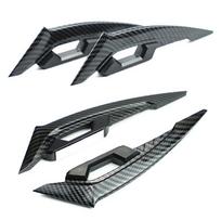 1 pora motociklų sparnelių motociklo priekinio šono spoileris aerodinaminis sparnų rinkinys motociklo fiksuoto vėjo sparno dekoravimo priedai 1 Pair