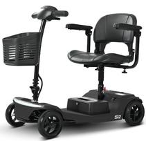 Sweetrich S2 Electric Scooter 250W 24V 12Ah 7.5 * 2.0  Tire Elderly Mobility Electric Scooter Swivel Chair LED Light 136kg Load Black E-bike 250W 24V 12Ah juoda