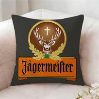 Band J-Jagermeister Fashion Pillow Case Pillowcase, Double-Sided Printed, Sofa Cushion, Bedroom Headboard Pillow Peach skin 18*18(CM)-1Pcs