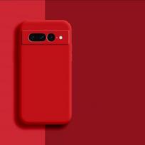 For Google Pixel 7 Pro Case Google Pixel 6A 7A 6 7 8 Pro Cover Cases Shockproof Liquid Silicone Phone Cover Google Pixel 7 Pro Pixel 8 raudona