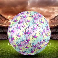 Colorful Uni-horse Indoor Soccer Ball Size 5 Colorful All Ages Machine Stitched PVC Competition Ready Durable High-Bounce